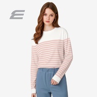 ELGINI E16465 Baju Lengan Panjang Berjalur Wanita S-XXL | Women’s Striped Long Sleeve Top