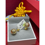 Original emas 375 gold subang