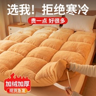 single foldable mattress foldable mattress single Winter Thickened Warm Milk Velvet Mattress Upholstered Household Autumn and Winter Mattress Dormitory Student Single Mattress Bedd