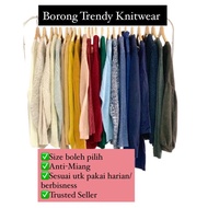 [BUNDLE ITEM] KNITWEAR BORONG 5KG (WITH EXTRA ANOTHER 1KG) GRED A/B - LENGAN PANJANG - SIZE BOLEH REQUEST