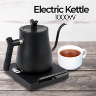 Stainless Electric Gooseneck Kettle: 1000W, 1L for Coffee and Tea