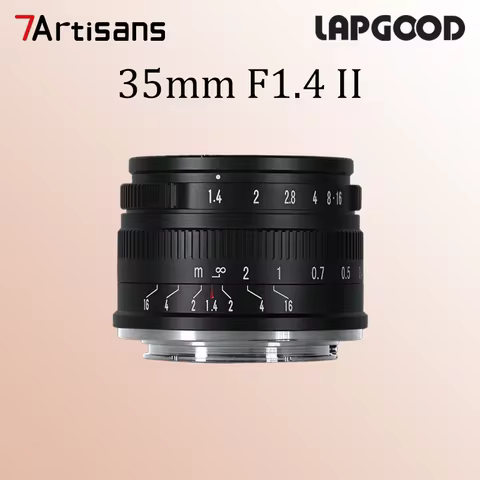 7artisans 35mm F1.4 Mark II APS-C Prime Camera Lens For Micro 4/3 ZVE10 A6000 FX30 Fujifilm X-H2 Nik