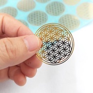 【宇能】生命之花金屬貼紙3.5cm*20個 (分離貼,10絲厚)神聖幾何圖