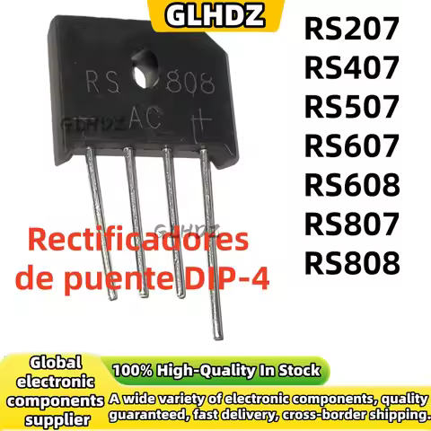 5-30pcs NEW RS207, RS407, RS507, RS607, RS608, RS807, RS808 Bridge Rectifiers DIP-4