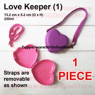 Tupperware Love In A Box Heart Sandwich Lunch Box Container Keeper Bag with Removable Shoulder Strap