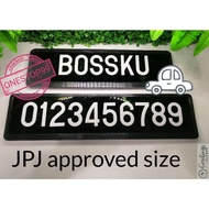 Plate Kereta Nombor Standard 🔥JPJ Lulus🔥 Nombor 0-9 / JPJ Standard Approve Size