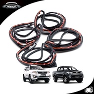 ยางขอบประตู ชุด 4 ประตู สี Black Hilux Vigo Fortuner Toyota 4 ประตู ปี2005 - 2013 ขนาด 3x2x188 มีบริ