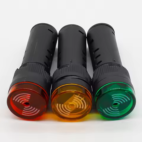 1pcs 16mm Panel Mount led Indicator buzzer 12V 24V 220V led buzzer