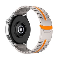 Zenia 18mm 22mm สายนาฬิกาอัลลอยด์ไททาเนียมบริสุทธิ์น้ำหนักเบาพิเศษสำหรับ Garmin Forerunner 570 47mm 