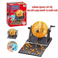 High Quality ABS Plastic 90-Digit Bingo Spinning Cage - Super Fun 12-Card Bingo Loto Set