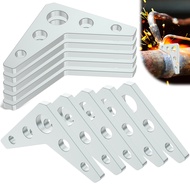 10Pcs Metal Weld On Tab Plate 1/4 Inch Thick 5 Hole Steel Weld On Triangle Gusset SHOPSBC1788