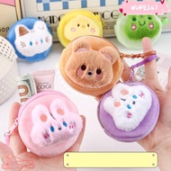 WUPEI47AD Zero Wallet, Plush Cartoon Coin Purse, Cute Animal Mini Portable Earphone Bag Gifts
