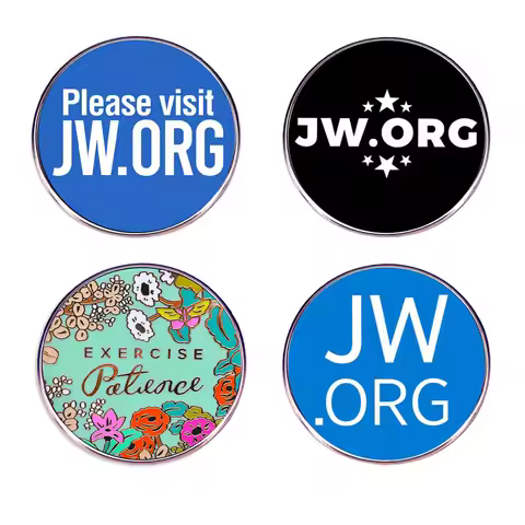 Fashion JW.ORG Alloy Brooch Men's Backpack Pin Metal Badge Clothes Bag Accessories Wholesale