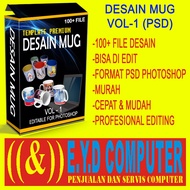 DESAIN MUG VOL-1 FORMAT PSD PHOTOSHOP GELAS MUG TEMPLATE EDIT DESIGN GRAFIS