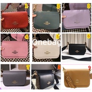 【onebag.my】Coach 77979 76700 76698 80614 Small Jes Messenger Women Crossbody Casual Sling Leather Ba