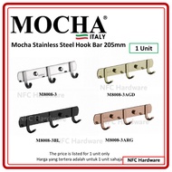 MOCHA M8008-3 / M8008-3BL / M8008-3AGD / M8008-3ARG Stainless Steel Hook Bar 205mm / Bathroom Access