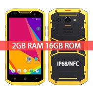 New L500 Quad Core 5.0Inches Smartphone 4G LTE 2GB RAM 16GB ROM 13.0MP Camera 4500mAh Android 6.0 NFC IP68 Rugged Waterproof Outdoor Mobile Phone