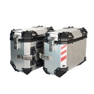 Top Box For Motorcycle Aluminum 36L/38L Motorcycle Waterproof Motor Left Right Box For Motorcycle Si