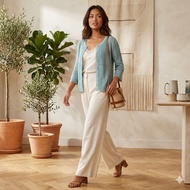 MULEXA Japanese 2-hand crochet cardigan, size M