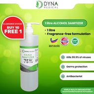 Hand Sanitizer Alcohol 75% (1L) Alcohol Sanitizer Antibacterial Liquid Sanitizer Pembasmi Kuman