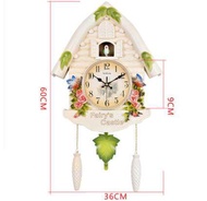 Cuckoo นาฬิกาติดผนังในห้องนั่งเล่นนาฬิกานาฬิกาปลุกดูสั้นๆทันสมัยสำหรับเด็กสามารถตั้งปลุกเวลาในบ้านแล