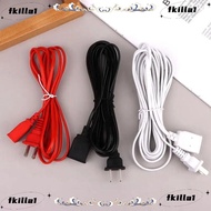 FKILA Power Extension Cord, PVC Copper AC Power Cord,  2/3/5m Two-pin EU Type Adapter