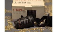 Samyang 24mm f1.4 ED EF 卡口 for Canon ( 盒單全) 全幅MF鏡