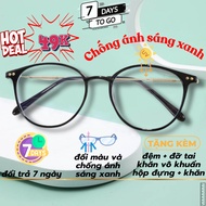 Women's Round Glasses Frames, Cat Eye Glasses Anti-Blue Light and uv Rays Fashion shop 7DaysToGo lil
