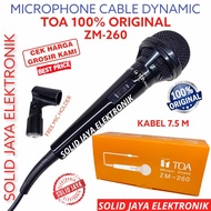 MICROPHONE MIC TOA ZM260 PROFESSIONAL DYNAMIC MIC ZM-260 ZM 260 MICROPHONE CABLE VOCAL DYNAMIC MIC M