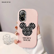 For Realme C67 C65 C55 C53 C51 C35 C21Y C25Y Soft Original Liquid Silicone Casing Cartoon Printed Mi