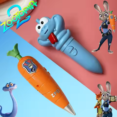 Disney Zootopia 2 Carrot & Gary Snake Venom Serum Recording Pen | Ball Pen 60 Second Mini Recorder 2