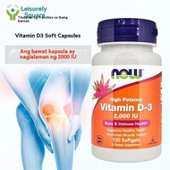 Now Foods, Vitamin D-3 1000 IU / 2000 IU 120 /240 Softgels (Vitamin D3)