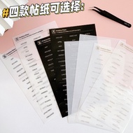 2 Sheets Dividers Tab Sticker Category Label Sticker Index Card Decorative Sticker Set