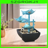 [szgrqkj1] 3 Layer Fountain Decorative Water Feature Feng Shui Tabletop Water Fountain