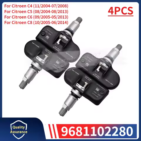 4PCS TPMS Tire Sensor 9681102280 For Peugeot 1007 207 307 407 508 607 Citroen C4 C5 C6 C8 Tyre Press