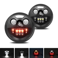 7 Inch LED Car Headlight 6000K H4 Daytime Running Light Car Work Lamp IP67 Waterproof for GMC Savana