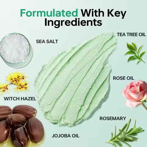 Rosemary 250ml Scalp Scrub Oil Control Exfoliating Cleanser for Itchy Scalp Flaky scalp Control Hair