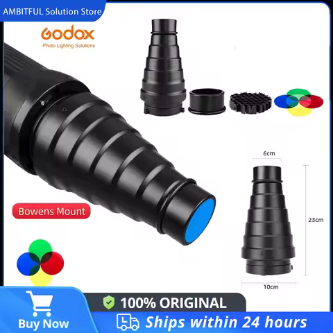 GODOX Bowens Mount Snoot Honeycomb Grid SN-01 Studio Flash Accessories Professional Studio Light Fit