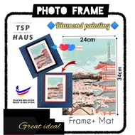 A3 30x40cm (24x34cm)Red / Black Photo Frame 5D Diamond Painting Wall hanging Bingkai Gambar dinding