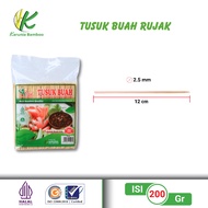 Rujak Fruit Skewer 12cm/ Bamboo Fruit Skewer/ Cut Fruit Skewer/ Cocktail Skewer, Kaido Skewer, lunch