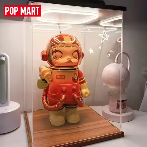 Genuine POPMART MEGA Space Molly 400% Planet Series Mars Iron Oxide Color Tone Creative Large Dolls