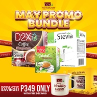 D2X Coffee Mangosteen + Naturally Stevia + Lemongrass + Free Mug
