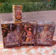 一套4件全新日版one piece DXF grandline men 和之國brook figure hore 吉布魯克路飛山治
