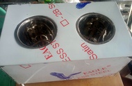 2 Hole STAINLESS BASIC SPOON/FORK HEATER/STERILIZER
