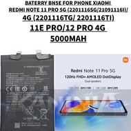 BATERRY XIAOMI REDMI PHONE BN5E COMPATIBLE PHONE REDMI NOTE 11 PRO 4G/5G/11E PRO/12 PRO 4G/POCO X4 P