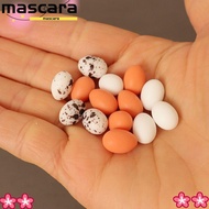 MARA 1Set Simulated Eggs, 4 Styles Mini Cute Chicks Eggs,  Family Eggs Miniature Decorations