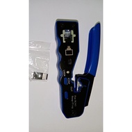 RJ45 Wire Crimp Tool Pass Through Crimper Cutter for Cat6a Cat6 Cat5 Cat5e 8P8C Modular Connector Et