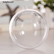 BDGF Transparent Open Plastic Christmas Decor Bauble Ornament Gift Present Box VN