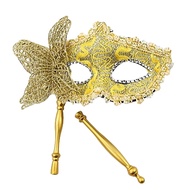 [Fuze] Halloween Party Mask With Holding Stick Evening Prom Masquerade Mask