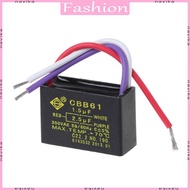 NAV CBB61 Capacitor 1 5uF+2 5uF 5 Wire 250V Capacitor Fit For Ceiling Fan